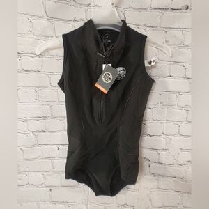 Rip Curl G Bomb Sleeveless Bikini Springsuit Neoprene Swimsuit Black Size 12 NWT